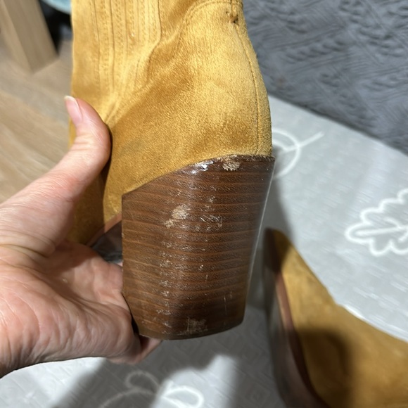 RAG & BONE THE ROVER HIGH BOHO BOOTS CAMEL SUEDE CHELSEA BOOTS - Picture 12 of 12